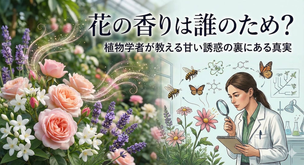 花の香りは誰のため？植物学者が教える甘い誘惑の裏にある真実